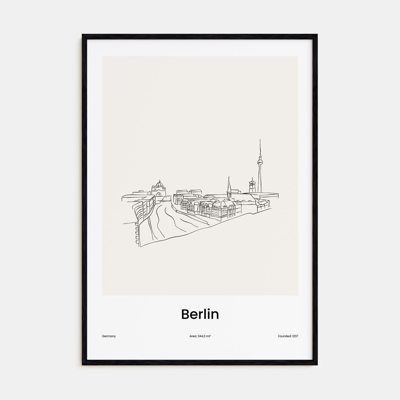 Berlin Drawn No 3 Poster