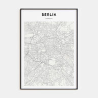Berlin Map Portrait Poster