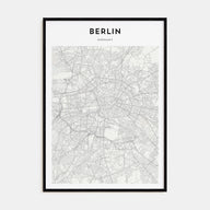 Berlin Map Portrait Poster