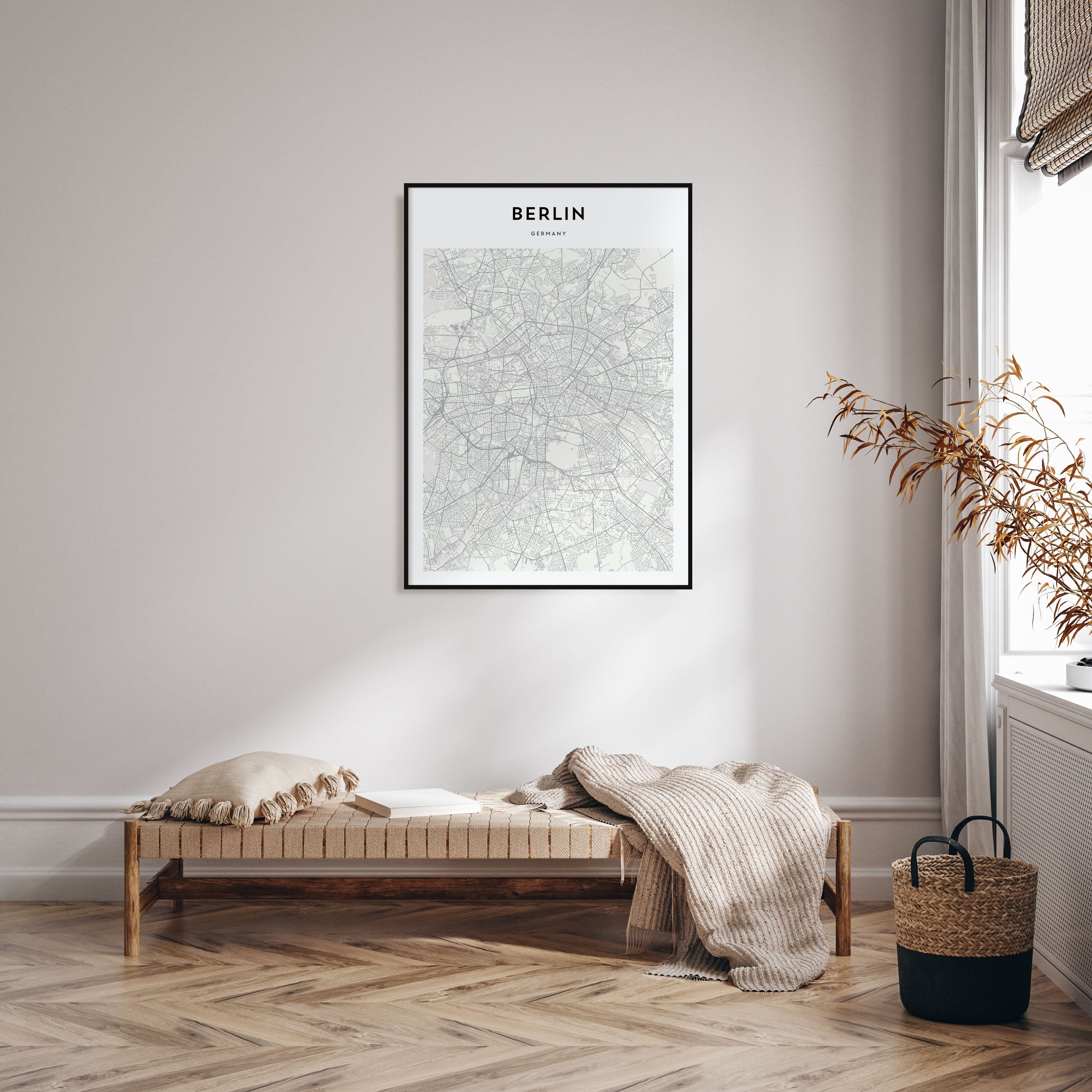 Berlin Map Portrait Poster