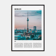 Berlin Travel Color Poster