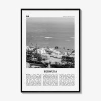 Bermuda Print Black and White, Bermuda Wall Art, Bermuda Poster, Bermuda Photo, Hamilton, British Overseas Territory, North America
