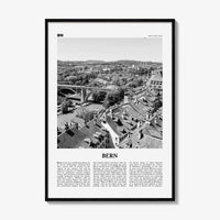 Bern Print Black and White, Bern Wall Art, Bern Poster, Bern Photo, Bern Wall Décor, Switzerland, Berne, Bärn, Swiss