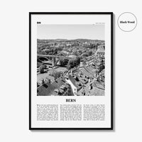 Bern Print Black and White, Bern Wall Art, Bern Poster, Bern Photo, Bern Wall Décor, Switzerland, Berne, Bärn, Swiss