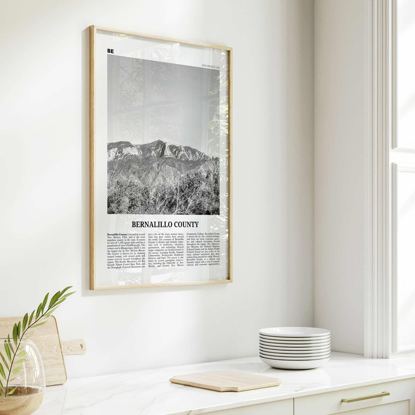 Bernalillo County Print Black and White, Bernalillo Wall Art, Bernalillo Poster, Bernalillo Photo, Bernalillo Wall Décor, Bernalillo Map