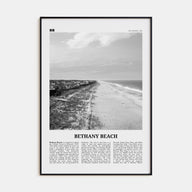 Bethany Beach Travel B&W Poster