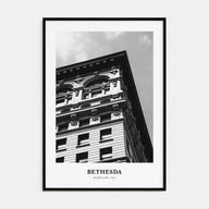 Bethesda Portrait B&W Poster