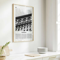 Bethesda Print Black and White, Bethesda Wall Art, Bethesda Poster, Bethesda Photo, Bethesda Map, Maryland, USA, United States