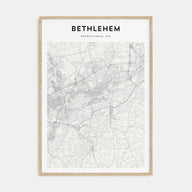 Bethlehem, Pennsylvania Map Portrait Poster