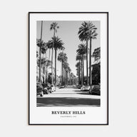 Beverly Hills Portrait B&W Poster
