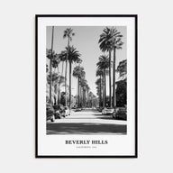 Beverly Hills Portrait B&W Poster