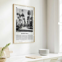 Beverly Hills Print Black and White, Beverly Hills Wall Art, Beverly Hills Poster, 90210 Print, California USA, United States, North America
