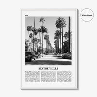 Beverly Hills Print Black and White, Beverly Hills Wall Art, Beverly Hills Poster, 90210 Print, California USA, United States, North America