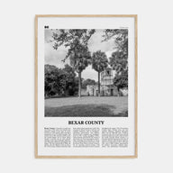 Bexar County Travel B&W Poster