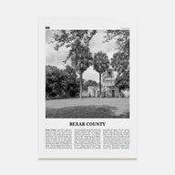 Bexar County Travel B&W Poster
