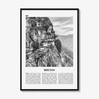 Bhutan Print Black and White, Bhutan Wall Art, Bhutan Poster, Bhutan Photo, Bhutan Wall Decor, Country Art Print, Thimphu, Asia
