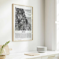 Bhutan Print Black and White, Bhutan Wall Art, Bhutan Poster, Bhutan Photo, Bhutan Wall Decor, Country Art Print, Thimphu, Asia