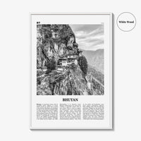 Bhutan Print Black and White, Bhutan Wall Art, Bhutan Poster, Bhutan Photo, Bhutan Wall Decor, Country Art Print, Thimphu, Asia