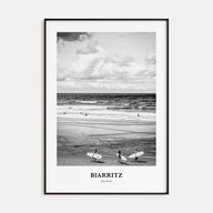 Biarritz Portrait B&W Poster