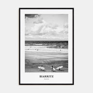 Biarritz Portrait B&W Poster