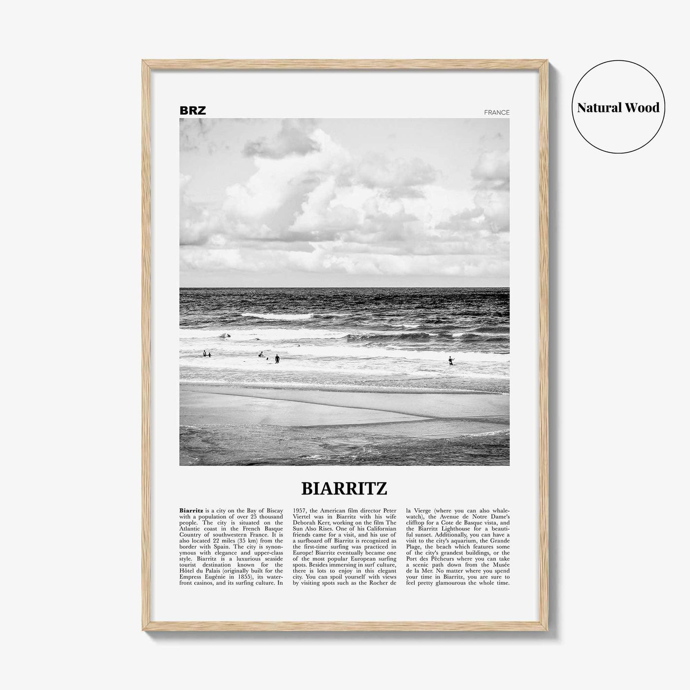Biarritz Print Black and White, Biarritz Wall Art, Biarritz Poster, Biarritz Photo, Biarritz Wall Décor, France, Miarritze, Biàrritz