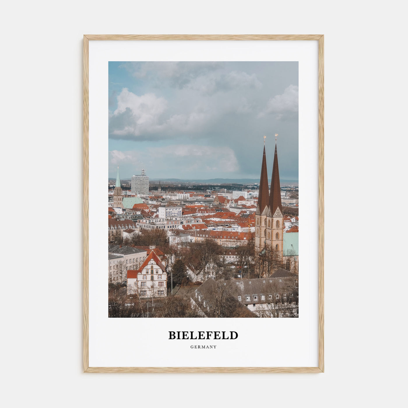 Bielefeld Portrait Color Poster