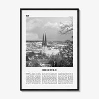 Bielefeld Print Black and White, Bielefeld Wall Art, Bielefeld Poster, Bielefeld Photo, Bielefeld Wall Décor, Bielefeld Map, Germany