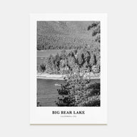 Big Bear Lake Portrait B&W No 1 Poster