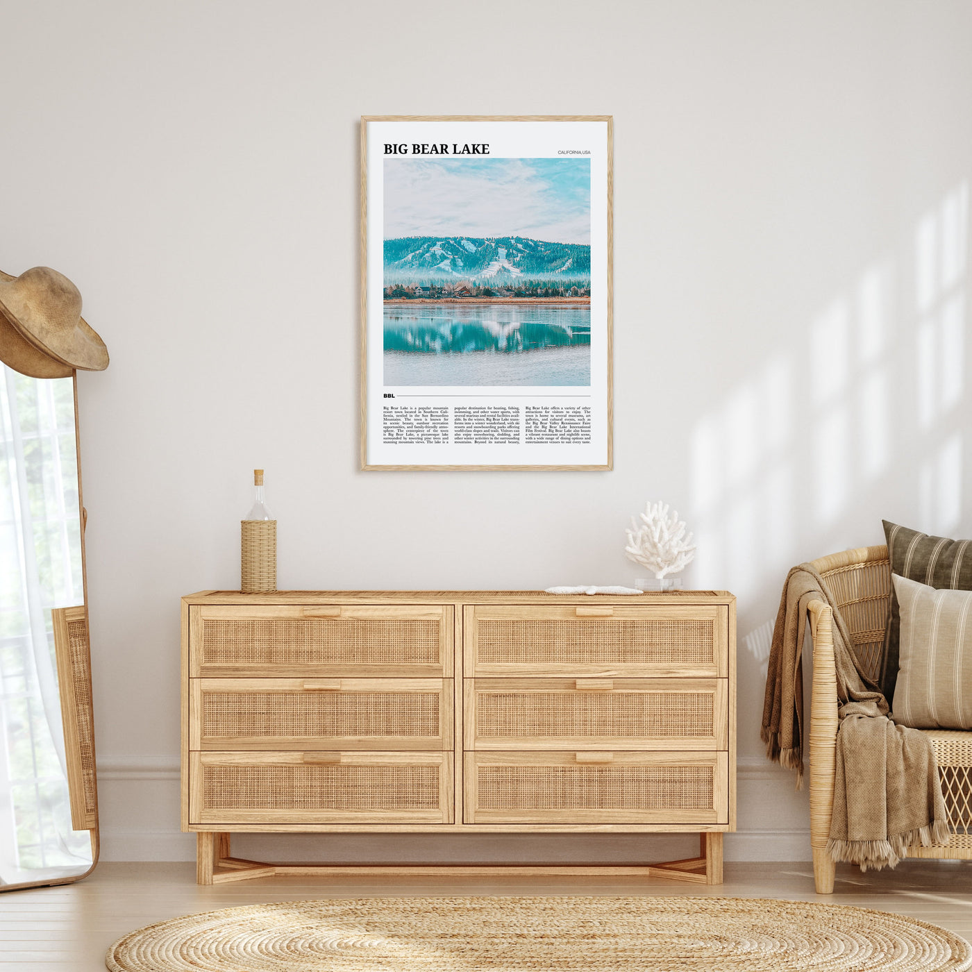 Big Bear Lake Travel Color Poster