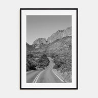 Big Bend National Park Photo B&W Poster