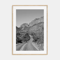 Big Bend National Park Photo B&W Poster