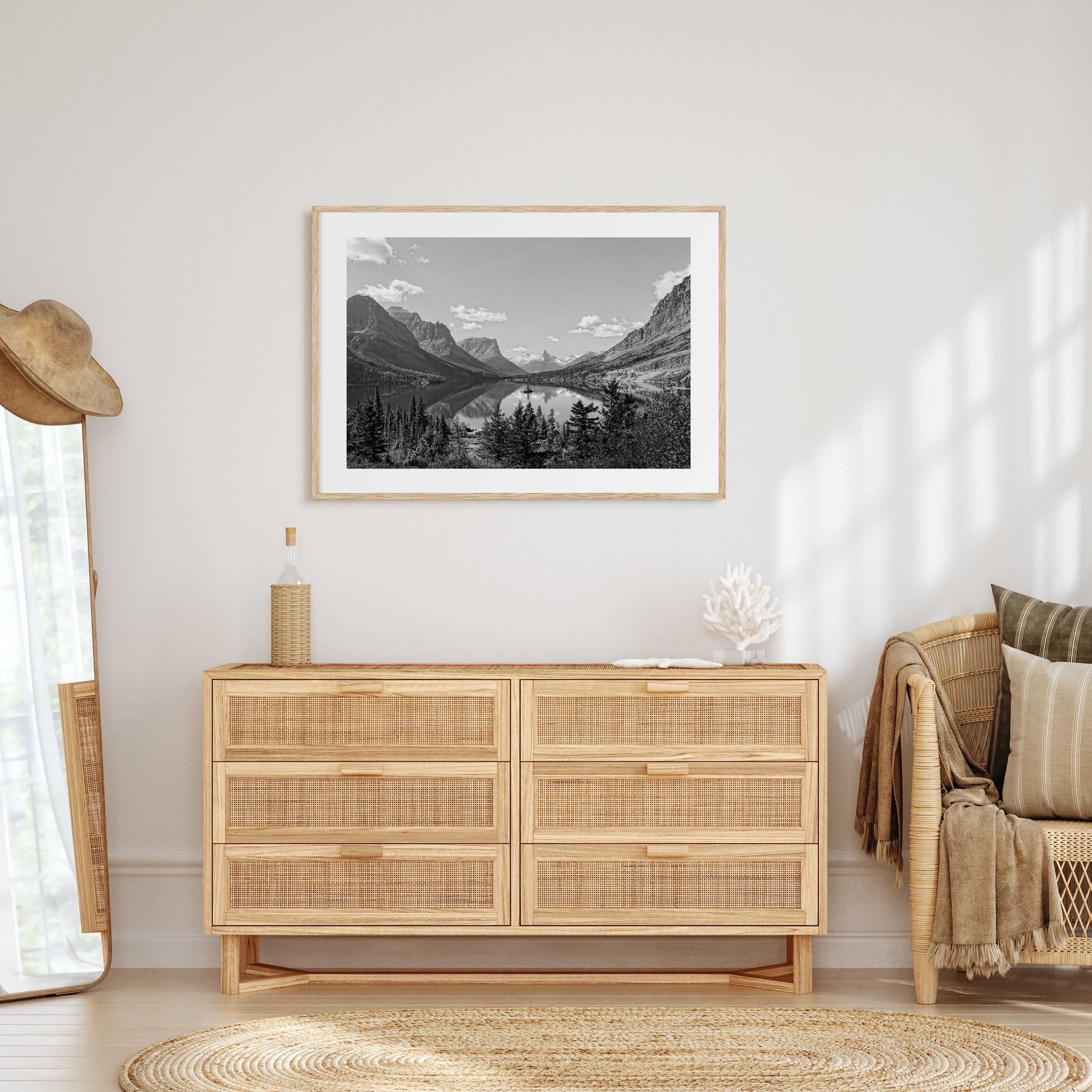 Big Sky Landscape B&W Poster