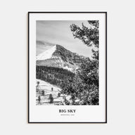 Big Sky Portrait B&W Poster