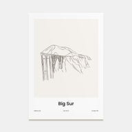 Big Sur Drawn Poster
