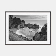 Big Sur Landscape B&W Poster