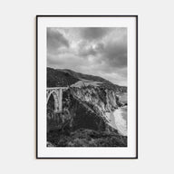 Big Sur Photo B&W No 3 Poster