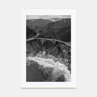 Big Sur Photo B&W No 4 Poster