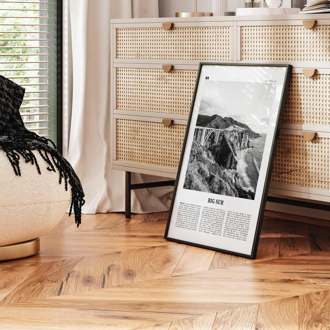 Big Sur Print Black and White No 1, Big Sur Wall Art, Big Sur Poster, Big Sur Photo, Big Sur Decor, California, USA, United States