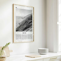 Big Sur Print Black and White No 2, Big Sur Wall Art, Big Sur Poster, Big Sur Photo, Big Sur Decor, California, USA, United States