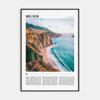 Big Sur Travel No 1 Poster