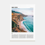 Big Sur Travel Color No 1 Poster