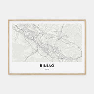 Bilbao Map Landscape Poster