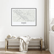 Bilbao Map Landscape Poster