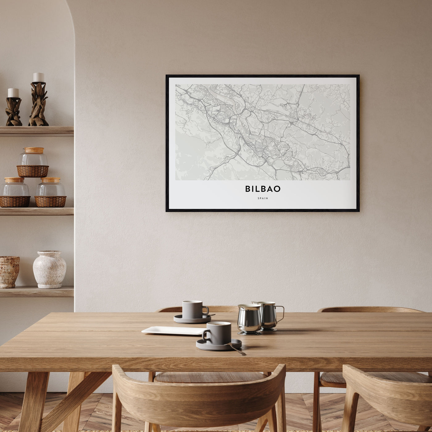 Bilbao Map Landscape Poster