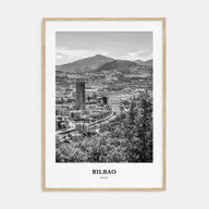 Bilbao Portrait B&W Poster