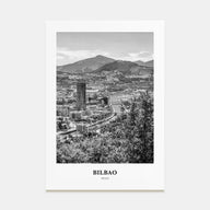 Bilbao Portrait B&W Poster
