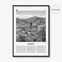 Bilbao Print Black and White, Bilbao Wall Art, Bilbao Poster, Bilbao Photo, Bilbao Wall Décor, Spain, Bilbo, Biscay, Basque, España