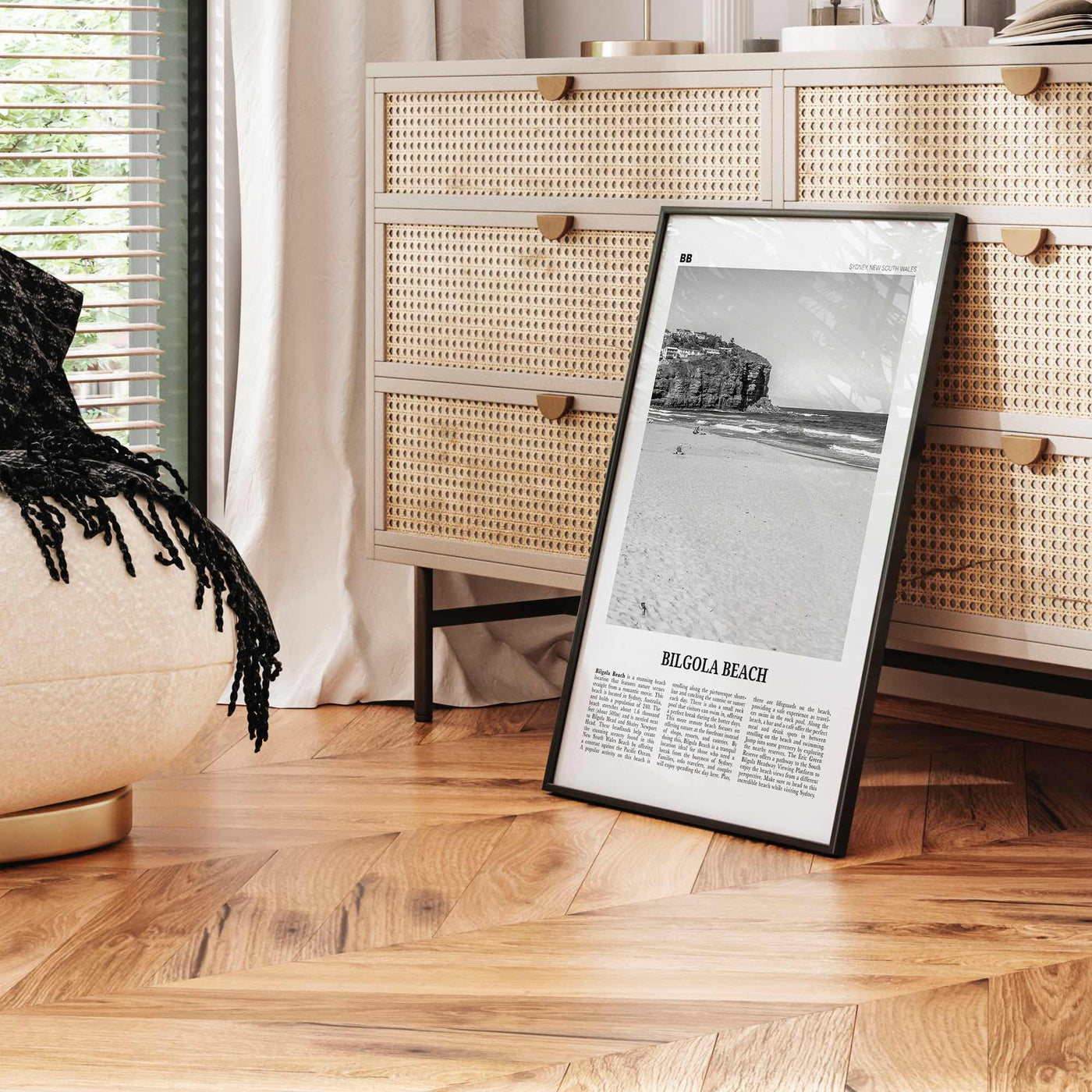 Bilgola Beach Print Black and White, Bilgola Beach Wall Art, Bilgola Beach Poster, Bilgola Beach Photo, Sydney, Australia