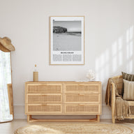 Bilgola Beach Travel B&W Poster