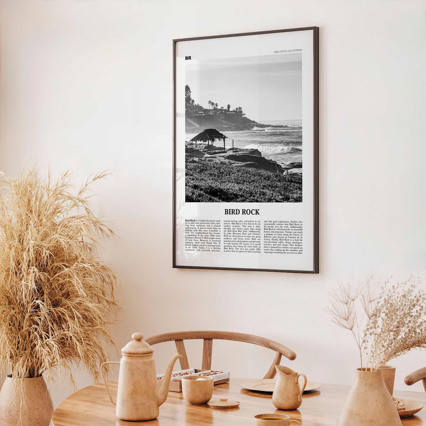 Bird Rock Print Black and White No 1, Bird Rock Wall Art, Bird Rock Poster, Bird Rock Photo, Bird Rock Wall Décor, San Diego, California